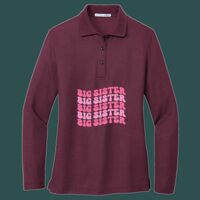 Women's Silk Touch Long Sleeve Polo Thumbnail