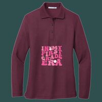 Women's Silk Touch Long Sleeve Polo Thumbnail