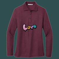 Women's Silk Touch Long Sleeve Polo Thumbnail