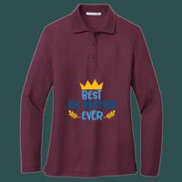 Women's Silk Touch Long Sleeve Polo Thumbnail