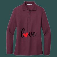 Women's Silk Touch Long Sleeve Polo Thumbnail