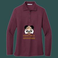 Women's Silk Touch Long Sleeve Polo Thumbnail