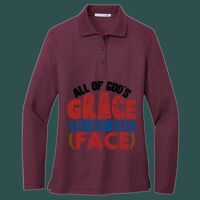 Women's Silk Touch Long Sleeve Polo Thumbnail