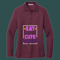 Women's Silk Touch Long Sleeve Polo Thumbnail