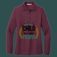Women's Silk Touch Long Sleeve Polo Thumbnail