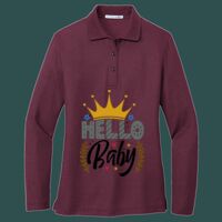 Women's Silk Touch Long Sleeve Polo Thumbnail