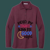Women's Silk Touch Long Sleeve Polo Thumbnail