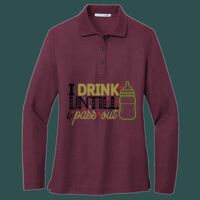 Women's Silk Touch Long Sleeve Polo Thumbnail