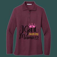 Women's Silk Touch Long Sleeve Polo Thumbnail