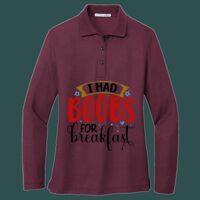Women's Silk Touch Long Sleeve Polo Thumbnail