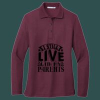 Women's Silk Touch Long Sleeve Polo Thumbnail