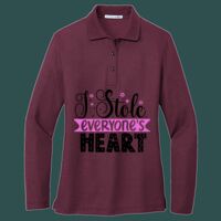 Women's Silk Touch Long Sleeve Polo Thumbnail