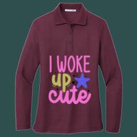 Women's Silk Touch Long Sleeve Polo Thumbnail