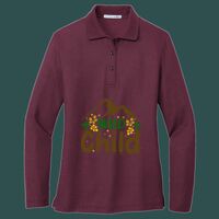 Women's Silk Touch Long Sleeve Polo Thumbnail