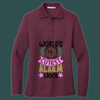 Women's Silk Touch Long Sleeve Polo Thumbnail