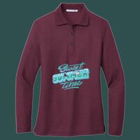 Women's Silk Touch Long Sleeve Polo Thumbnail