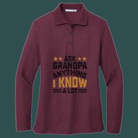 Women's Silk Touch Long Sleeve Polo Thumbnail