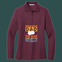 Women's Silk Touch Long Sleeve Polo Thumbnail