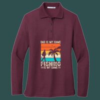Women's Silk Touch Long Sleeve Polo Thumbnail