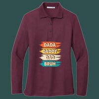 Women's Silk Touch Long Sleeve Polo Thumbnail