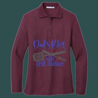 Women's Silk Touch Long Sleeve Polo Thumbnail