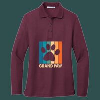 Women's Silk Touch Long Sleeve Polo Thumbnail