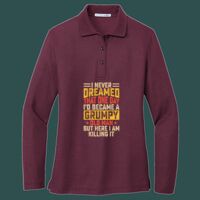 Women's Silk Touch Long Sleeve Polo Thumbnail