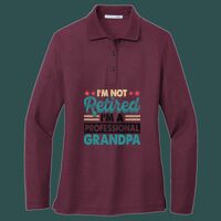 Women's Silk Touch Long Sleeve Polo Thumbnail