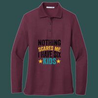 Women's Silk Touch Long Sleeve Polo Thumbnail