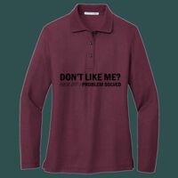 Women's Silk Touch Long Sleeve Polo Thumbnail