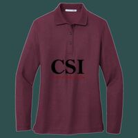 Women's Silk Touch Long Sleeve Polo Thumbnail