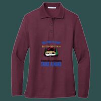Women's Silk Touch Long Sleeve Polo Thumbnail