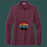 Women's Silk Touch Long Sleeve Polo Thumbnail