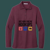Women's Silk Touch Long Sleeve Polo Thumbnail