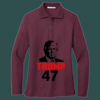 Women's Silk Touch Long Sleeve Polo Thumbnail