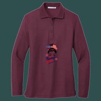 Women's Silk Touch Long Sleeve Polo Thumbnail