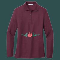 Women's Silk Touch Long Sleeve Polo Thumbnail