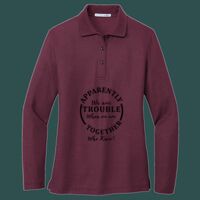 Women's Silk Touch Long Sleeve Polo Thumbnail