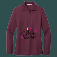 Women's Silk Touch Long Sleeve Polo Thumbnail