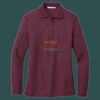 Women's Silk Touch Long Sleeve Polo Thumbnail