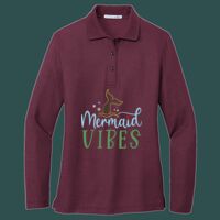 Women's Silk Touch Long Sleeve Polo Thumbnail