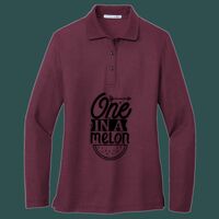 Women's Silk Touch Long Sleeve Polo Thumbnail