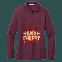 Women's Silk Touch Long Sleeve Polo Thumbnail