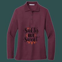 Women's Silk Touch Long Sleeve Polo Thumbnail