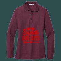 Women's Silk Touch Long Sleeve Polo Thumbnail