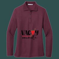 Women's Silk Touch Long Sleeve Polo Thumbnail