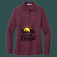 Women's Silk Touch Long Sleeve Polo Thumbnail