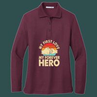Women's Silk Touch Long Sleeve Polo Thumbnail