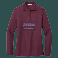 Women's Silk Touch Long Sleeve Polo Thumbnail