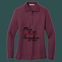 Women's Silk Touch Long Sleeve Polo Thumbnail